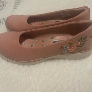 Skechers Women's Coral Embroidered Flats